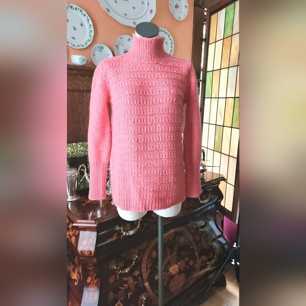 Yigal Azrouel Cut 25 Salmon Wool Knitted Sweater.